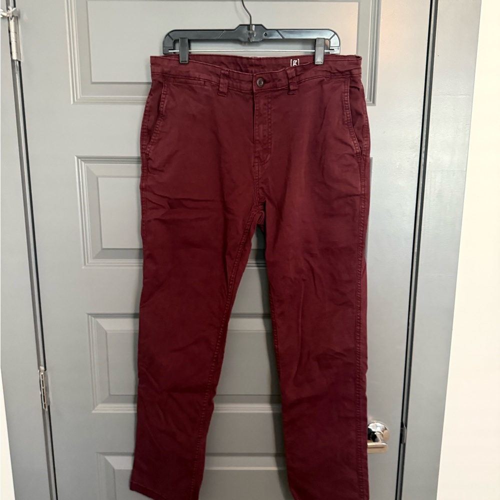 George Men's Maroon Chinos